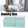 Portable Travel PU Leather Jewelry Box Multilayer Earring Rings Necklace