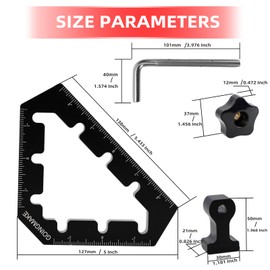 GOINGMAKE Corner Clamps for Woodworking Tools 45 and 90 Degree Clamps Aluminum Alloy Positioning Squares Right Angle Clamps Clamping Squares for Picture Frame Box Cabinets Drawers
