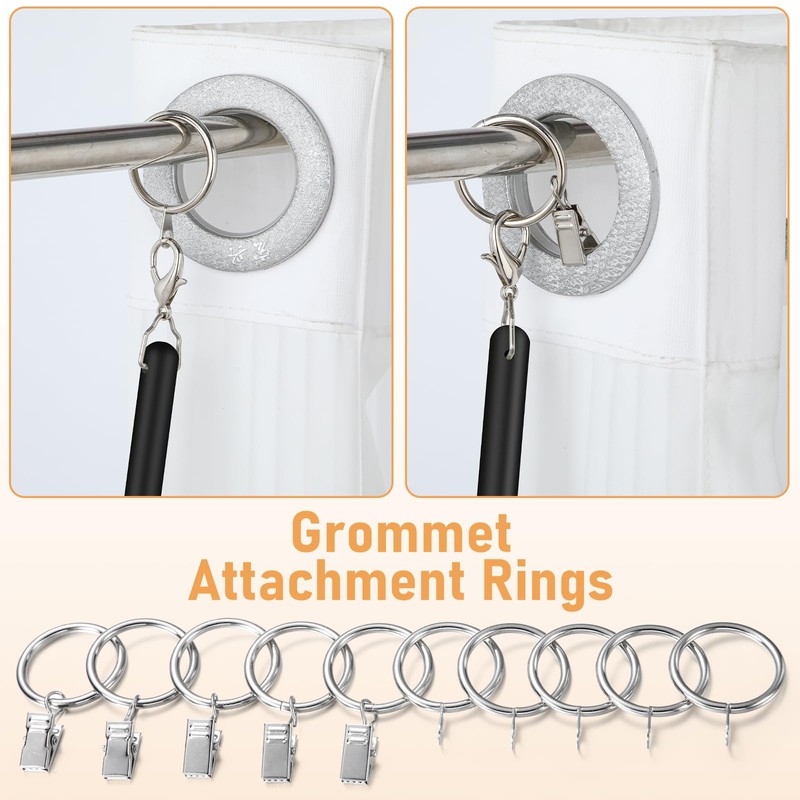 Shimeyao 10 Pack 36 Inch Acrylic Curtain Pull Wands Drapery
