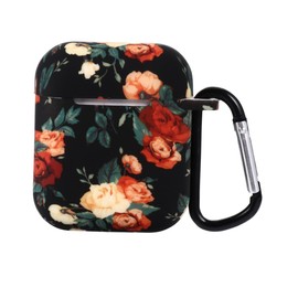 DOITOOL 1pc Earphone Protective Cover Compatible Floral Design Storage Bag Shockproof Moisture Lightweight Travel Case for Earphones