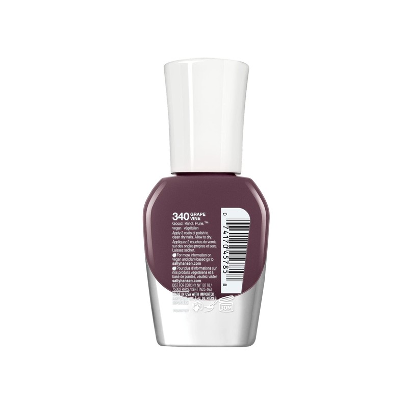 Sally Hansen Good.Kind.Pure Nail Polish 340 Grape Vine 0.33 fl