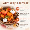 120-Piece Fall Harvest Decor Set with Artificial Mini Pumpkins and
