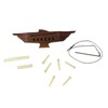 10PCS 6 String Acoustic Guitar Bridge Rosewood Set Musical Instrument