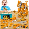 Mineup Magnetic Toy for Children, Construction Vehicles Car Toy Set,
