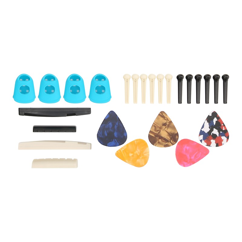Guitar Accessories Kit ABS Useful Tools with Capo Picks Strings
