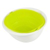 Pearl Metal C-5724 Mira Colander Bowl, Small, Green, Made in