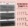 Higu clace Eyelash Extensions, 280 Pieces, 30D + 40D +