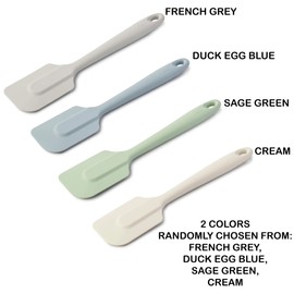 Zeal Coastal Ergonomic Silicon Spatula - 10 inch - Random Color, Set of 2