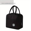 Générique Black Lunch Box with Cutlery and Insulated Bag, Ideal