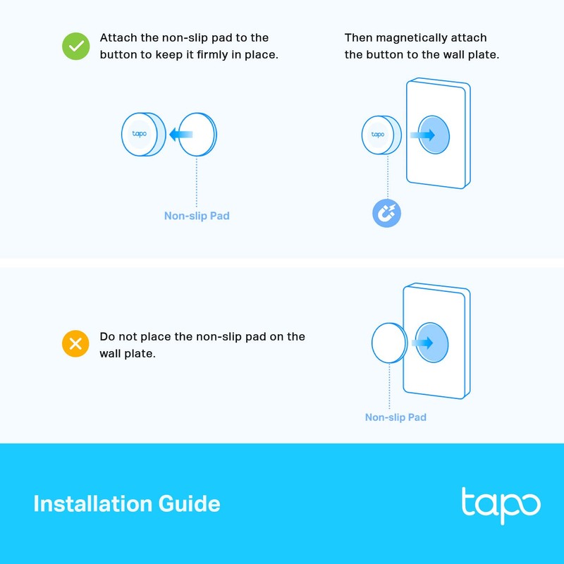 Tapo TP-Link Smart Button | Wireless Remote Dimmer Switch |