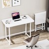 Serxis Folding Desk,Not Require Assembly,Small Foldable Desk 31.5" for Small