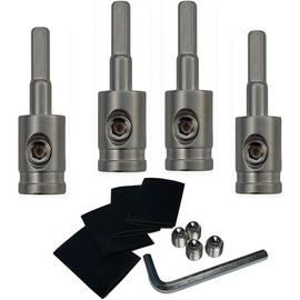 4 count Heavy-Duty Brass Amp Input Reducers 1/0 Gauge to 4 Gauge - Durable Amp Connectors with Heat Shrink Tubing for  Audio Accessories - Color: 4Pcs（4 to 8 Gauge）