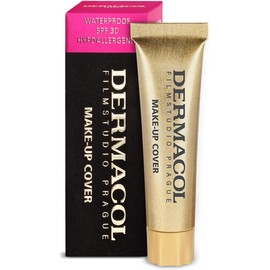 Dermacol - Full Coverage Foundation 13 g, Liquid Makeup Matte Foundation with SPF 30, Waterproof Foundation for Oily Skin, Acne, & Dark Circles, Long-Lasting Makeup Products, Shade 207