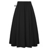 Kate Kasin 2025 Women's Black Pleated Midi Skirt Long High