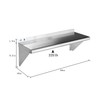 ROCKPOINT ROCKPOINT Stainless Steel Shelf 10 x 30 Inches 225lb,