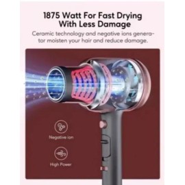 KIPOZI Professional NANO Ionic Hair Dryer Blow Dryer with Only Diffuser Tip NEW