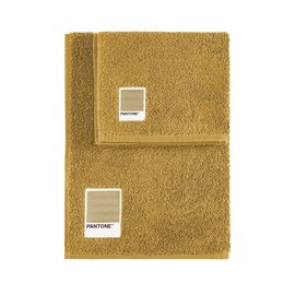SWEET HOME Pantone™ Hand Towels Set 1+1 Consisting of Guest Towels 40 x 50 cm + Face 50 x 100 cm, Oeko Tex Certified, Beige