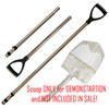 CooB Upgraded Travel Stainless Steel Pole Handle for Sand Scoop