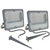 QUANS 2-Pack 20W LED Flood Lights - Cool White 6000K,