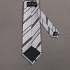 Dan Smith Tie For Mens Gray Microfibers Stripe Neckties Formal