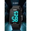 Forrader Square Men's Digital Watch Big Numbers Dial Large Face
