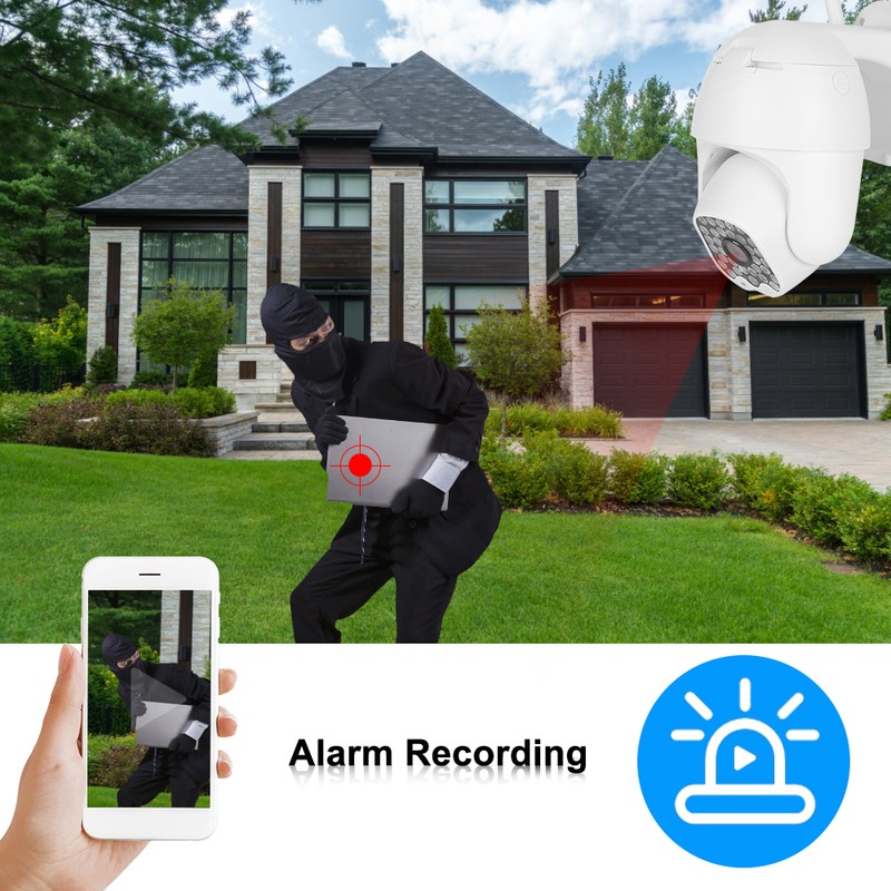 1080P HD Dome Camera Waterproof Outdoor WiFi CCTV with 32