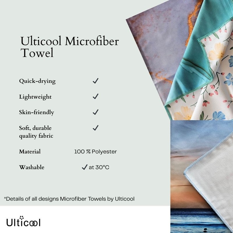Ulticool Unicorn Cool Towel - Kid Girl Boy - Quick
