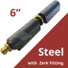 6" Bullet Hinge Steel Body & Pin, Brass Bushing &