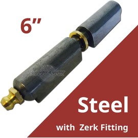 6" Bullet Hinge Steel Body & Pin, Brass Bushing & Grease Zerk 49753 (10)