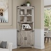 dainslef 67" Tall Corner Cabinet with Storage, Farmhouse Corner Hutch