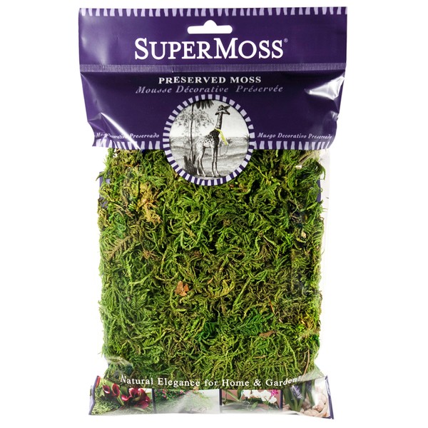 SuperMoss (25320) Forest Moss Preserved, Fresh Green, 2oz