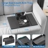 Couch Arm Cup Holder CLESOO Couch Arm Tray Anti-Slip Couch