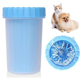 Limpiador de pata de perro,cepillo de limpieza de silicona portátil 2 en 1 para mascotas, Limpiador de pies de Silicona para Perros, Gatos, Aseo con Patas fangosas, Portátil e Ideal para Paseos y Viajes con tu Mascota(grande)
