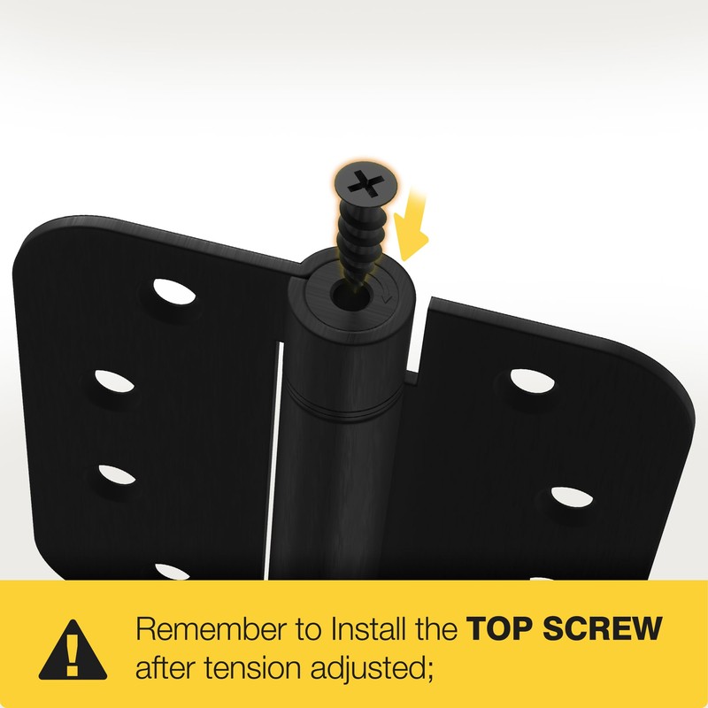 KOLET Self Closing Door Hinges, 4 x 4 Inches Door