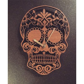 Sugar Skull/Mexican day of the dead Clock - Wooden Sugar Skull/Mexican day of the dead Clock - Sugar Skull/Mexican day of the dead.
