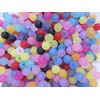1000pcs Frosted Frosted Glass Beads Assorted Assorted Round 6mm Accessory