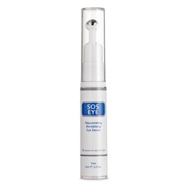 SOS Eye Serum for Reducing Signs of Aging, Caffeine Infused, Unscented, 10ml