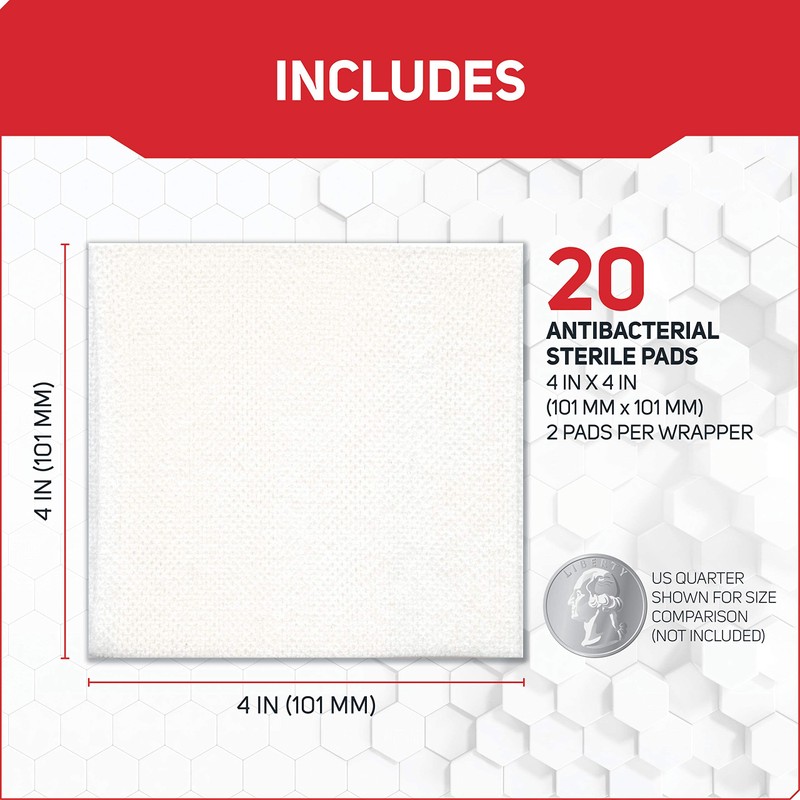 Care Science Gauze Pads, 20 ct, Large, 4 X 4