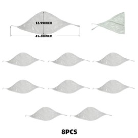 Plastic Waterproof Rain Bonnets Rain Bonnet with Visor Clear Waterproof Rain Rain Bonnet with Visor Clear Rain Bonnet with Plastic Visor, 8PCS Waterproof Rain Plastic Scarf Rain Bonnet