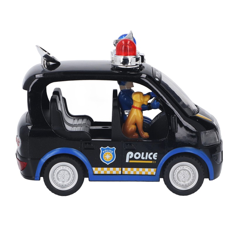 Policeman Car Toy Strong Alloy Detailed Texture Lights Sound Effect