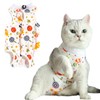 HACRAHO Cat Recovery Suit, 1 PCS Pet Surgical Recovery Suit Pet Cone Alternative for Small Medium Pets, M
