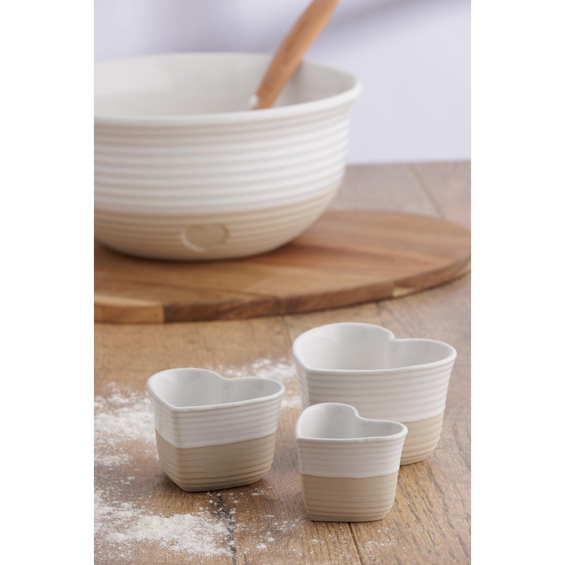 Mason Cash Rustic Charm Heart Shape Baker 375ml Stoneware Baking
