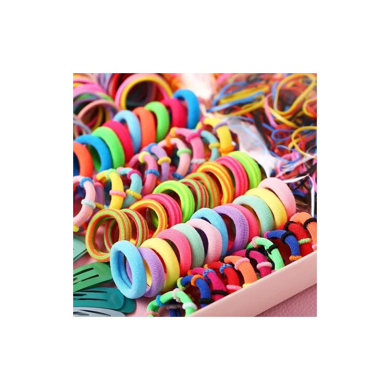 780pcs Mini Ligas Para Cabello Elásticas Dama Accesorios Etc