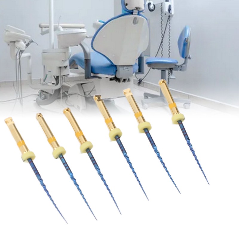 6pcs F1 Endodontic Canal Files Stretchy Metal Portable Rustproof Endodontic