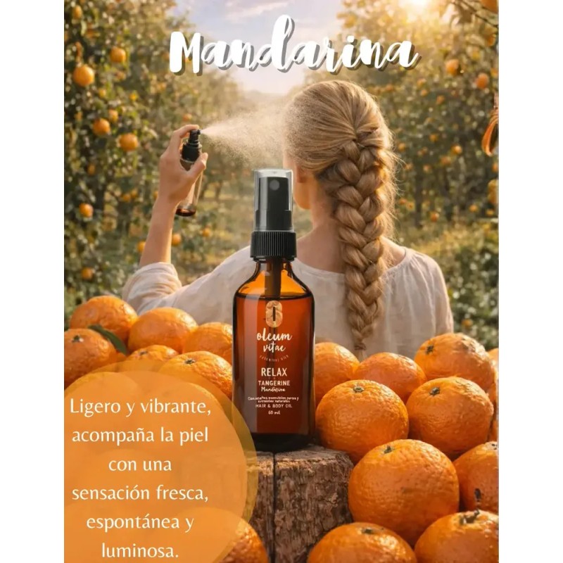 Aceite Para Cabello Con Aceite Esencial De Mandarina 60 Ml
