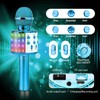 ShinePick Karaoke Microphone, Wireless Bluetooth Microphone Children, Portable 4-in-1 Sing