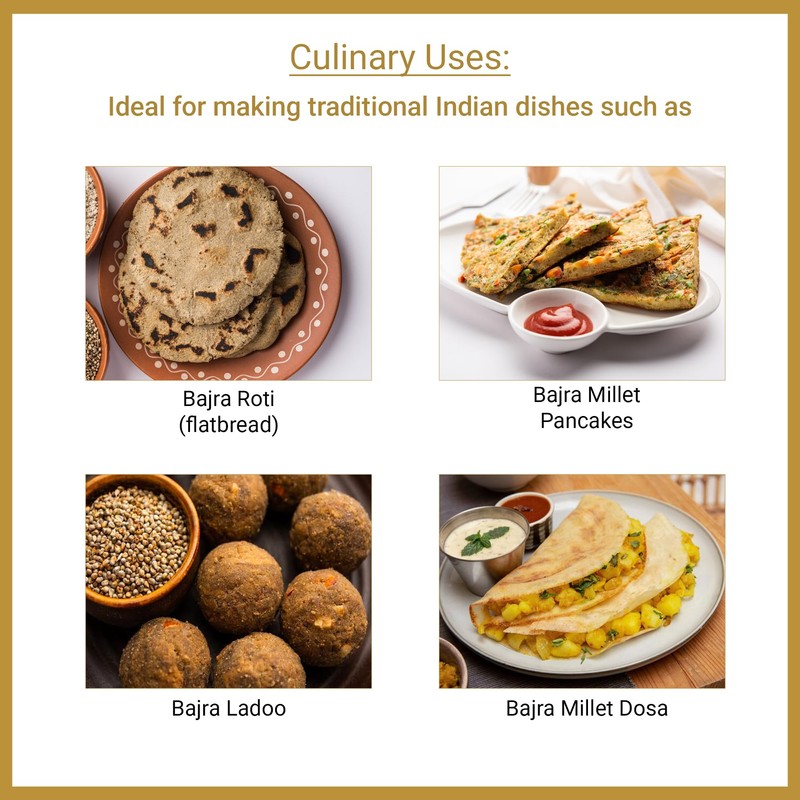 Jalpur Stone Ground Millet Flour (Bajri)