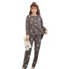 Nemophile Women's Pajamas, Room Wear, Top and Bottom Set, Cat