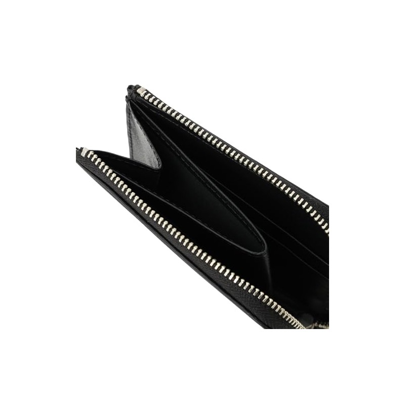 Gione PG502ALP Flip Zip L-Shaped Zipper Mini Wallet, Prevents Skimming,