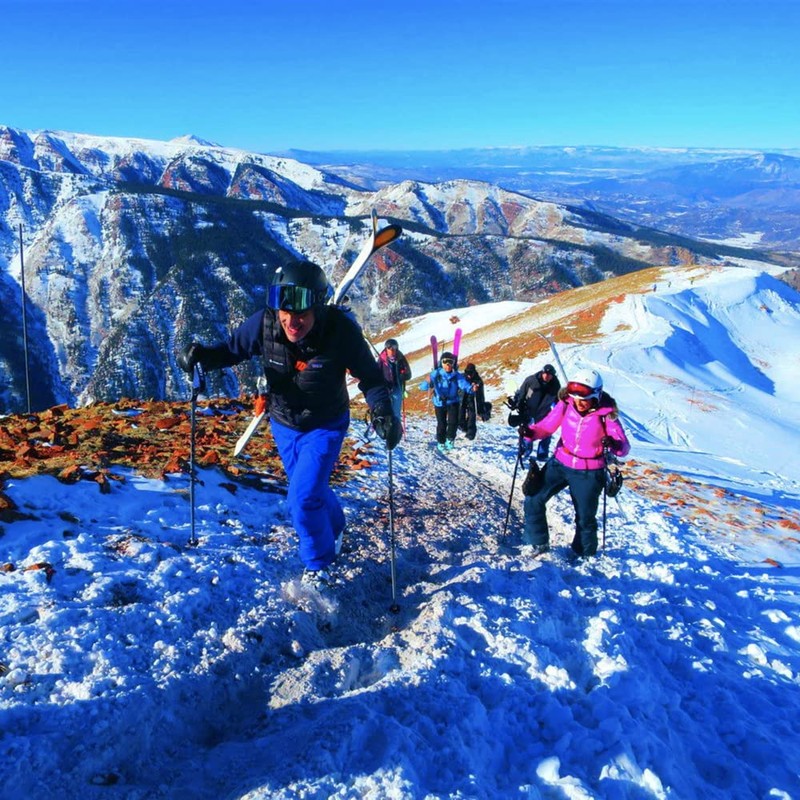 Set of 2 Ski and Pole Carriers | Adjustable Ski